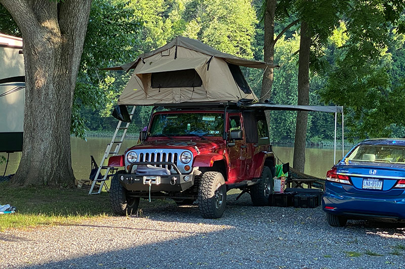 Juniata riverside camping